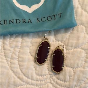 Maroon Kendra Scott Elle earrings